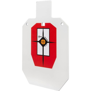 ALLEN Hardrock AR500 Ipsc Silhouette 1/2 Size 1/4" White