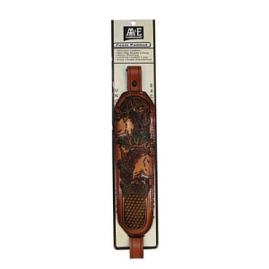 AA&E LEATHERCRAFT Trophy Gunsling Embossed Elk Deer Brown - Aa&E Leathercraft