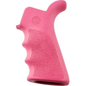 HOGUE AR15/M16 Rubber Grip w/ Finger Grooves & Beavertail | Pink
