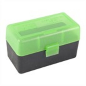 MTM Ammo Box 50 Round Flip-Top 223, 204, 6x47 Grn/Blk