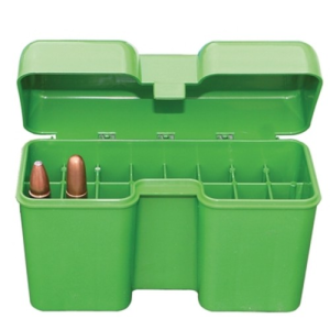 MTM Ammo Box 22 Round Flip-Top 375 RUM 416 Rig Grn