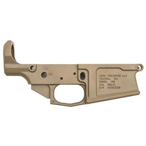 AERO PRECISION M5 .308 AR10 Stripped Lower Receiver DPMS Cut - FDE