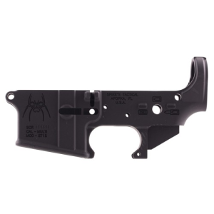 SPIKES TACTICAL Spider Stripped Lower Receiver w/ Billet Markings Multi-Caliber - Black