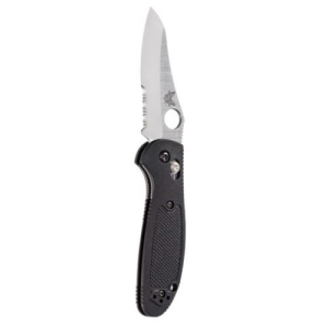 BENCHMADE Mini Griptillian 2.91" Sheepsfoot Satin Serrated - Benchmade