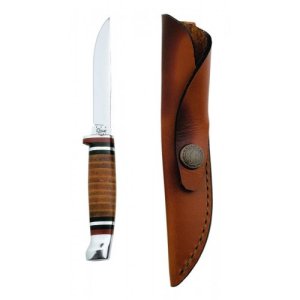 CASE KNIVES Leather Hunter 3.125" Polished Blade w/ Sheath
