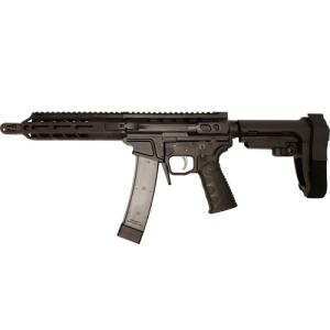 WRAITHWORKS WARSCORP9 9mm 8.5" 32rd (Scorpion Mags) Semi-Auto Pistol w/ SBA3 Brace | 7" M-LOK, Black
