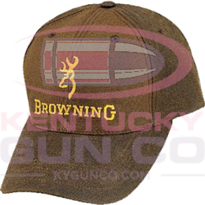 BROWNING Dura-Wax w/Corporate Logo Brown Ballcap