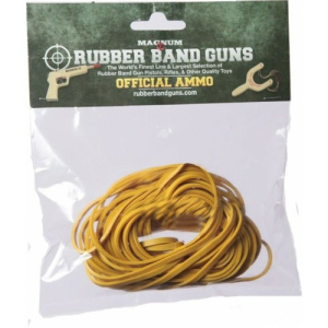 MAGNUM ENTERPRISES Rubber Band Gun Ammo for Long Pistol / Short Rifle | Yellow, Size 33 - Magnum Enterprises