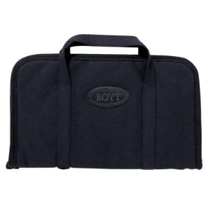 BOYT HARNESS Rectangular Pistol Rug Black Canvas Holds Handgun