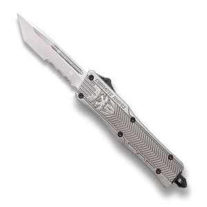 COBRATEC Small Silver CTK-1 Tanto Serrated - Cobratec
