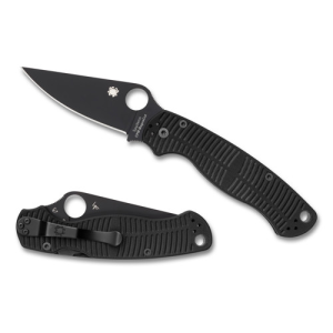 SPYDERCO Para Military 2 Salt Black G-10 CPM MagnaCut Black