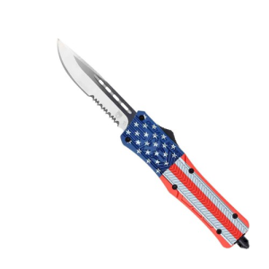 COBRATEC Medium American Flag CTK-1 Drop Serrated - Cobratec