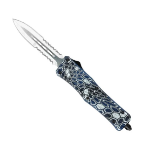 COBRATEC Medium Blue Cobra CTK-1 Dagger 2-Side Serrated - Cobratec