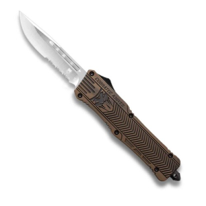 COBRATEC Small Bronze Distressed CTK-1 Drop Serrated - Cobratec