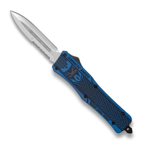 COBRATEC Small NRA Blue Black CTK-1 Dagger 1 Side Serrated - Cobratec