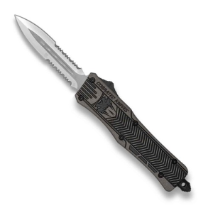 COBRATEC Small Tungsten Black CTK-1 Dagger 2 Side Serrated - Cobratec