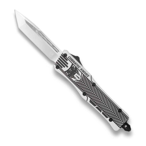 COBRATEC Small Arctic White Black CTK-1 Tanto Not Serrated - Cobratec