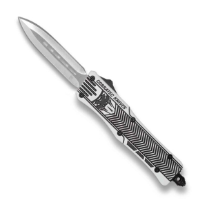 COBRATEC Small Arctic White Black CTK-1 Dagger Not Serrated - Cobratec
