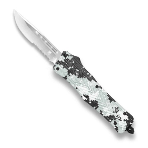 COBRATEC Medium Winter DIGI Camo CTK-1 Drop Serrated - Cobratec