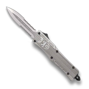 COBRATEC Small Silver CTK-1 Dagger 2-Side Serrated - Cobratec