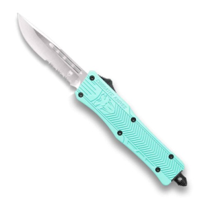 COBRATEC Small Mint Blue CTK-1 Drop Serrated