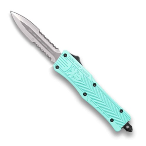 COBRATEC Small Mint Blue CTK-1 Dagger 2-Side Serrated - Cobratec
