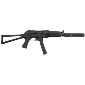 KALASHNIKOV USA KR9 9mm 16.33" 30rd Semi-Auto Rifle w/ Faux Suppressor & Side Folding Stock - Black