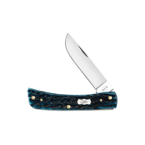 CASE KNIVES Pocket Worn Blue Bone Peach Seed Jig Sod Buster Jr