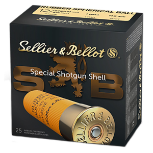 SELLIER BELLOT Special 12 Gauge 2.75" #1 Rubber Ball Shotgun Ammunition | 25 Rounds