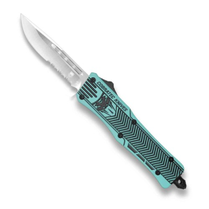 COBRATEC Medium Mint Blue Black CTK-1 Drop Serrated - Cobratec