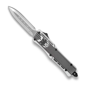 COBRATEC Medium Arctic White Blk CTK-1 Dagger Not Serrated - Cobratec