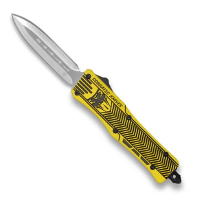COBRATEC Medium Yellow Black CTK-1 Dagger Not Serrated - Cobratec