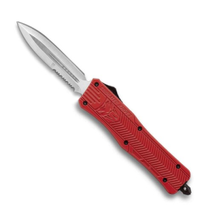 COBRATEC Large Red CTK-1 Dagger 1-Side Serrated - Cobratec