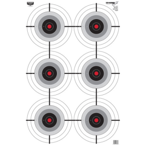 BIRCHWOOD CASEY Eze-Scorer 23"x35" Multiple Bull's-Eye Paper 100pk
