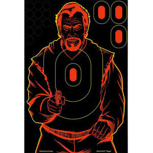 BIRCHWOOD CASEY Shoot-N-C 12"x18" Bad Guy Silhouette Target 12pk