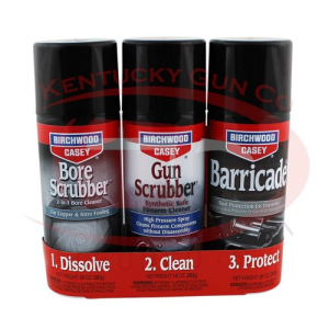 BIRCHWOOD CASEY 1,2,3 Gun Scrubber, Bore Scrubber & Barricade