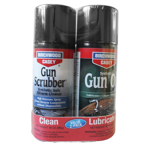 BIRCHWOOD CASEY Gun Scrubber 10oz /Syn Gun Oil 10oz Value Pack