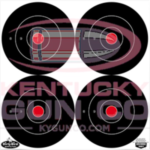 BIRCHWOOD CASEY Dirty Bird 6" - 48 Bull's-eye Targets - 12 sheets