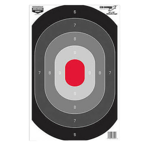 BIRCHWOOD CASEY Eze-Scorer 23"x35" Oval Silhouette -5 paper target