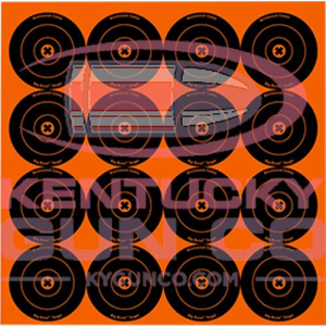 BIRCHWOOD CASEY Big Burst 3" - 48 Bull's-eye Targets - 3 sheets