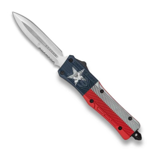 COBRATEC Large Texas Flag CTK-1 Dagger 1-Side Serrated - Cobratec