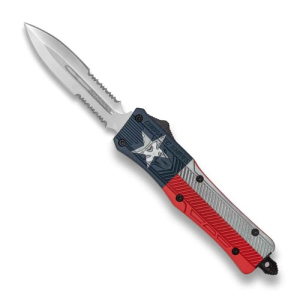 COBRATEC Large Texas Flag CTK-1 Dagger 2-Side Serrated - Cobratec