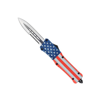 COBRATEC Large American Flag CTK-1 Dagger 1-Side Serrated - Cobratec