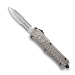 COBRATEC Large Silver CTK-1 Dagger 2-Side Serrated - Cobratec