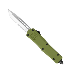 COBRATEC Small OD Green FS-3 Tanto Serrated - Cobratec