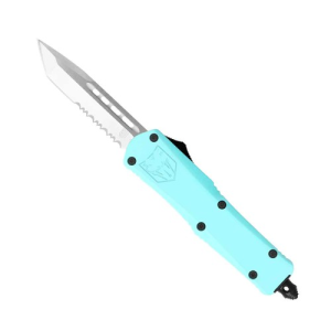 COBRATEC Small Mint Blue FS-3 Tanto Serrated - Cobratec