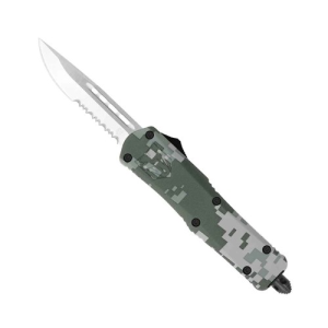 COBRATEC Small Army DIGI Camo FS-3 Drop Serrated - Cobratec