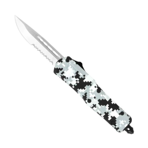 COBRATEC Small Winter DIGI Camo FS-3 Drop Serrated - Cobratec