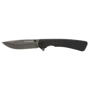 BROWNING Branded Rock EDC 3" Drop Point Black Stonewashed