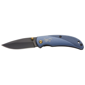 BROWNING Prism 3 2.88" Drop Point Folding Knife - Blue / Black